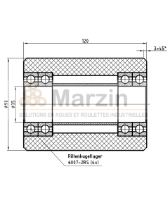 ROUE PAG PEVOLON®  90/120/5/35