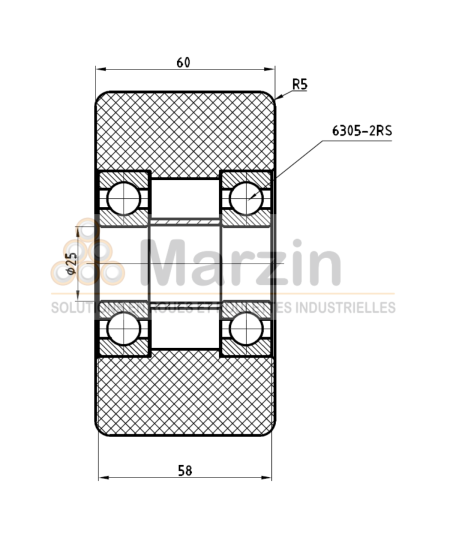 ROUE PAG PEVOLON® 115/060/5/25