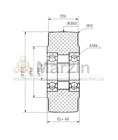 ROUE PAG PEVOLON® 150/055/5/30 B