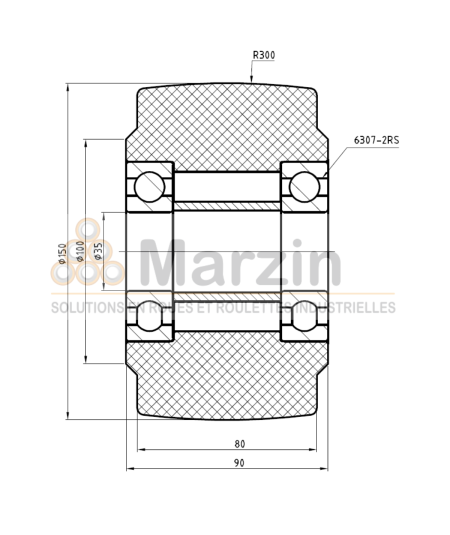 ROUE PAG PEVOLON® 150/080/5/35