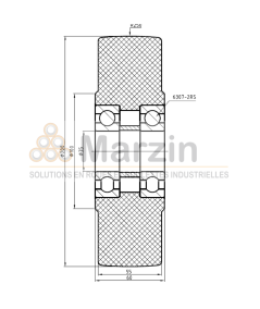 ROUE PAG PEVOLON® 200/055/5/35
