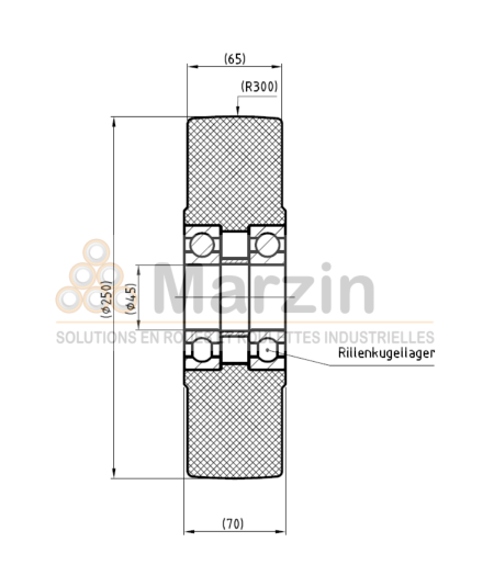 ROUE PAG PEVOLON® 250/065/5/45