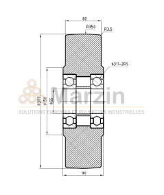 ROUE PAG PEVOLON® 300/080/5/55