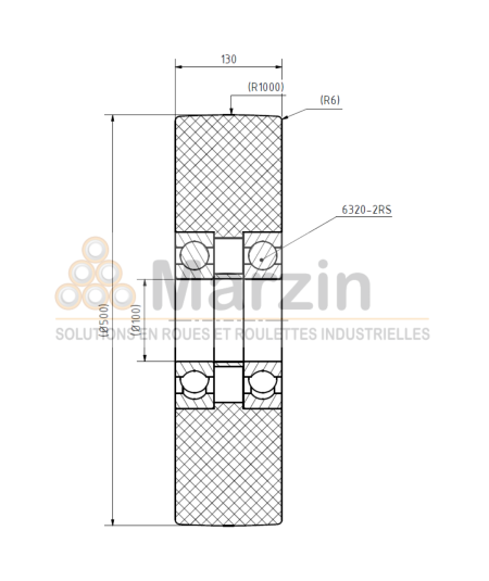 ROUE PAG PEVOLON® 500/130/5/100 B