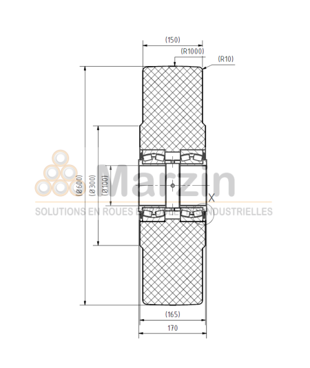 ROUE PAG PEVOLON® 600/150/3/100 B