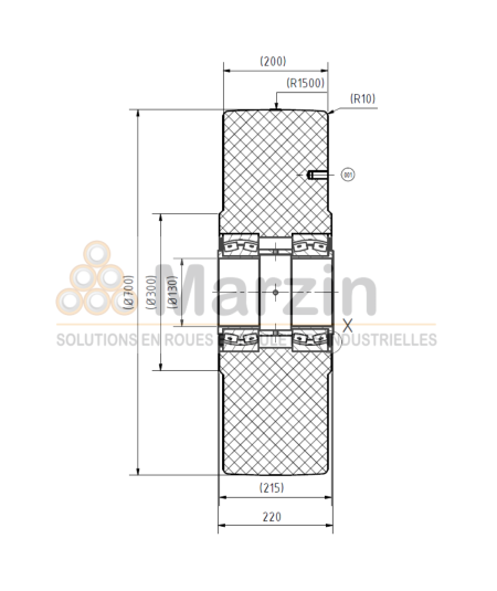 ROUE PAG PEVOLON® 700/200/3/130 B