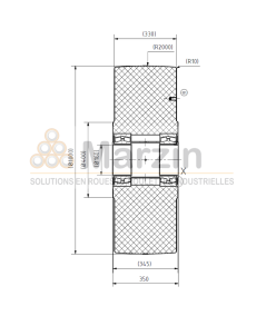 ROUE PAG PEVOLON® 1000/330/3/160 B