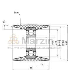 GALET PEVOLON® 130 PA/038/038/5/12