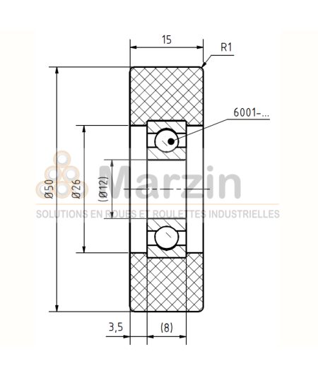 GALET PEVOLON® 130 PA/050/015/5/12