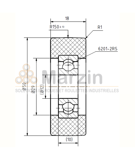 GALET PEVOLON® 130 PA/050/018/5/12