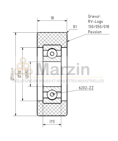 GALET PEVOLON® 130 PA/050/018/5/15