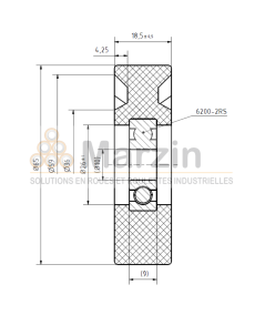 GALET PEVOLON® 130 PA/065/018,5/5/10