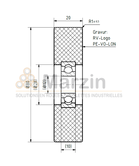 GALET PEVOLON® 130 PA/080/020/5/12