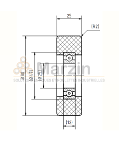 GALET PEVOLON® 130 PA/080/025/5/25