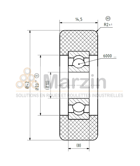 GALET PEVOLON® 130 PA/042/014,5/5/10