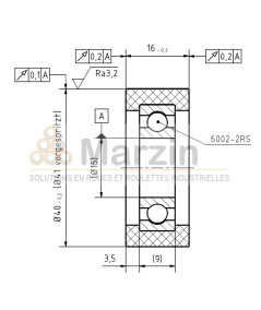 GALET PEVOTHAN®  130 PU/040/016/5/15
