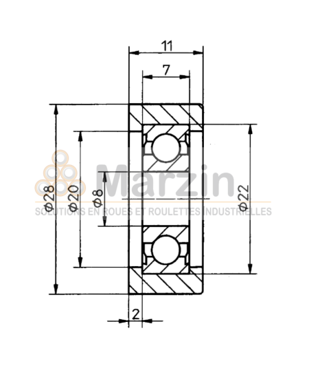 GALET PEVOTHAN®  130 PU/028/011/5/08