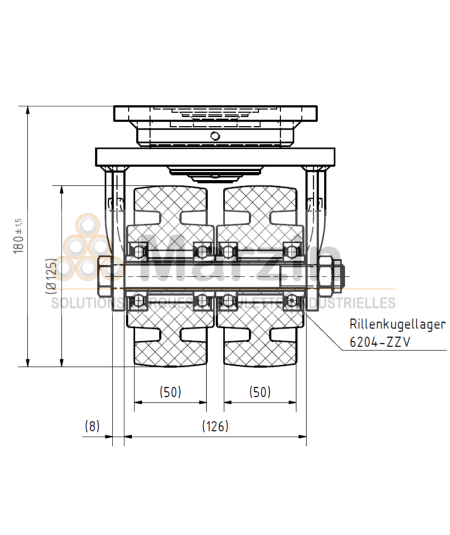 ROULETTE PEVOLON® ULCD 125/50/5