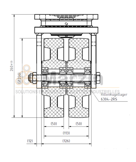 ROULETTE PEVOLON® ULCD 200/50/5