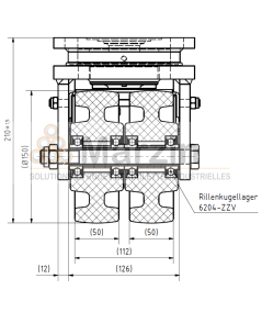ROULETTE PEVOLON® ULCDRF 150/50/5
