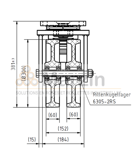 ROULETTE PEVOLON® ULCDRF 300/60/5
