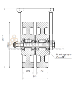 ROULETTE PEVOLON® UBCD200/50/5