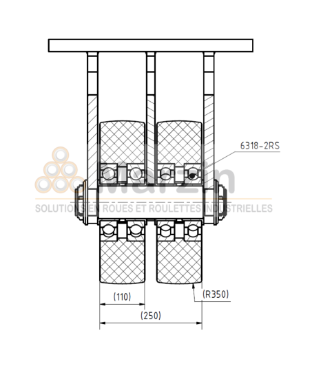 ROULETTE PEVOLON® UBCD 400/110/5