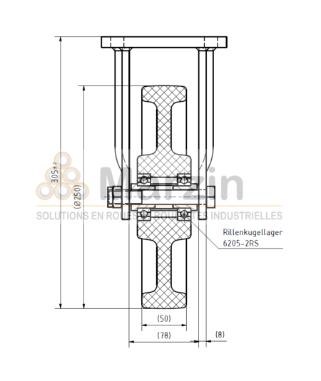 ROULETTE PEVOLON®  UBC 250/50/5