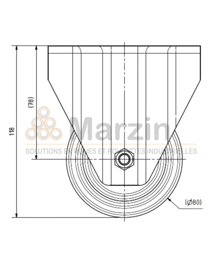 ROULETTE PEVOLON®  WBX/NI/080/35/5R L