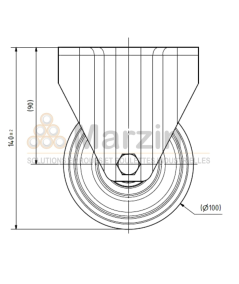 ROULETTE PEVOLON®  WBX/NI/100/40/5R L