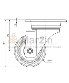 ROULETTE PEVOLON®  WLX/NI/080/35/5R L