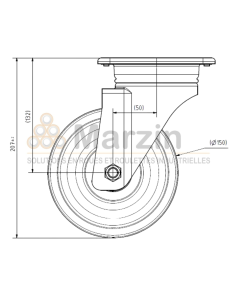 ROULETTE PEVOLON®  WLX/NI/150/50/5R