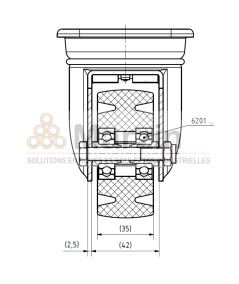 ROULETTE PEVOLON®  WLX 080/35/5 L