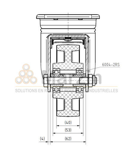 ROULETTE PEVOLON®  WLXF 125/40/5