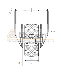 ROULETTE PEVOLON®  WBX 080/35/5 L