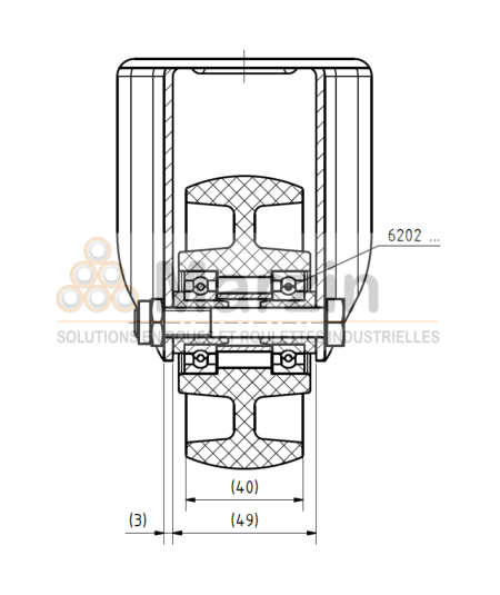 ROULETTE PEVOLON®  WBX 100/40/5 L