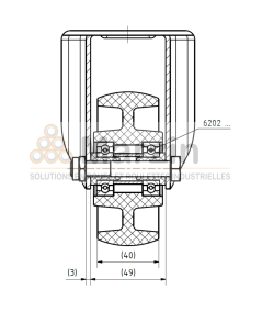 ROULETTE PEVOLON®  WBX 100/40/5 L