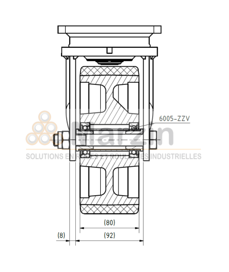 ROULETTE PUR 191/200/80/5