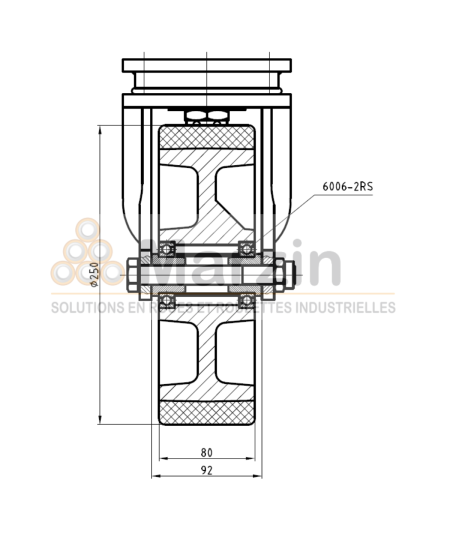 ROULETTE PUR 191/250/080/5