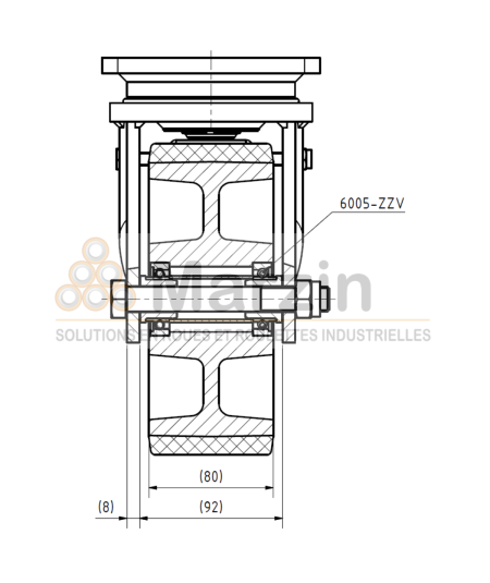 ROULETTE PUR 191 F/200/080/5