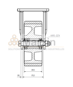 ROULETTE PUR 192/200/80/5