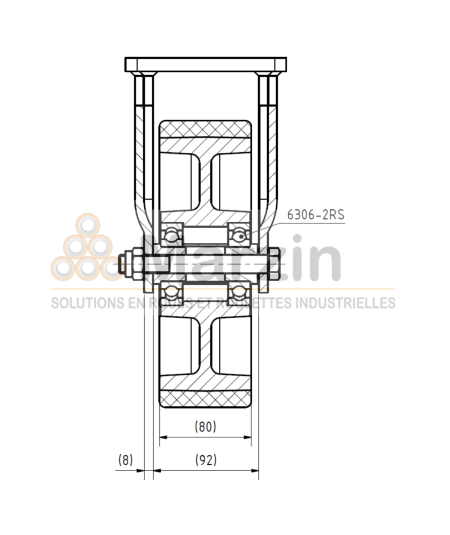 ROULETTE PUR 192/250/80/5