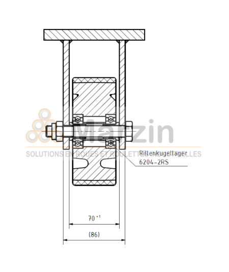 ROULETTE PUR 196/150/060/5