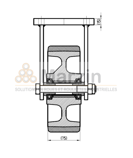 ROULETTE PUR 196/200/075/5
