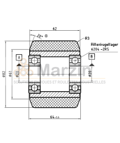GALET PEVOPUR®  82/062/064/20 AR