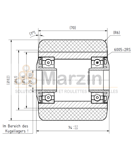 GALET PEVOPUR®  82/070/074/20 AR EP