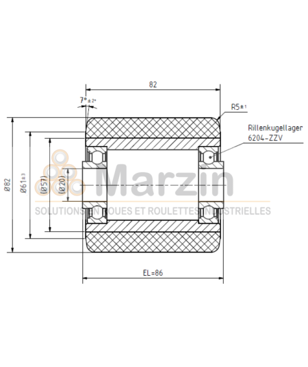 GALET PEVOPUR®  82/082/086/20 AR ZV