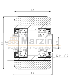 GALET PEVOPUR®  85/060/065/20 AR EP