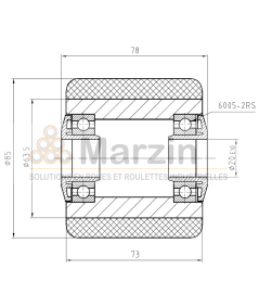 GALET PEVOPUR®  85/073/078/20 AR EP