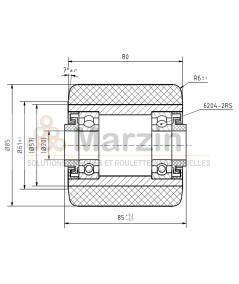 GALET PEVOPUR®  85/080/085/20 AR CR